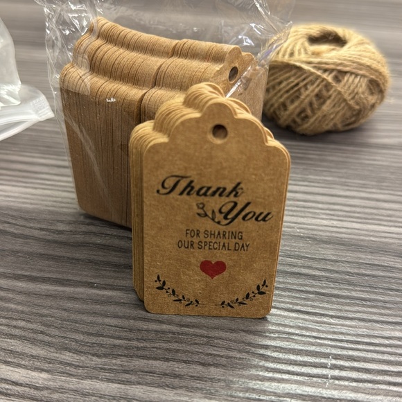 Thank You for sharing our special day Thank you tags craft paper bundle new - Picture 1 of 3